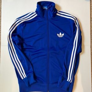 Adidas Track Jacket Size M Blue